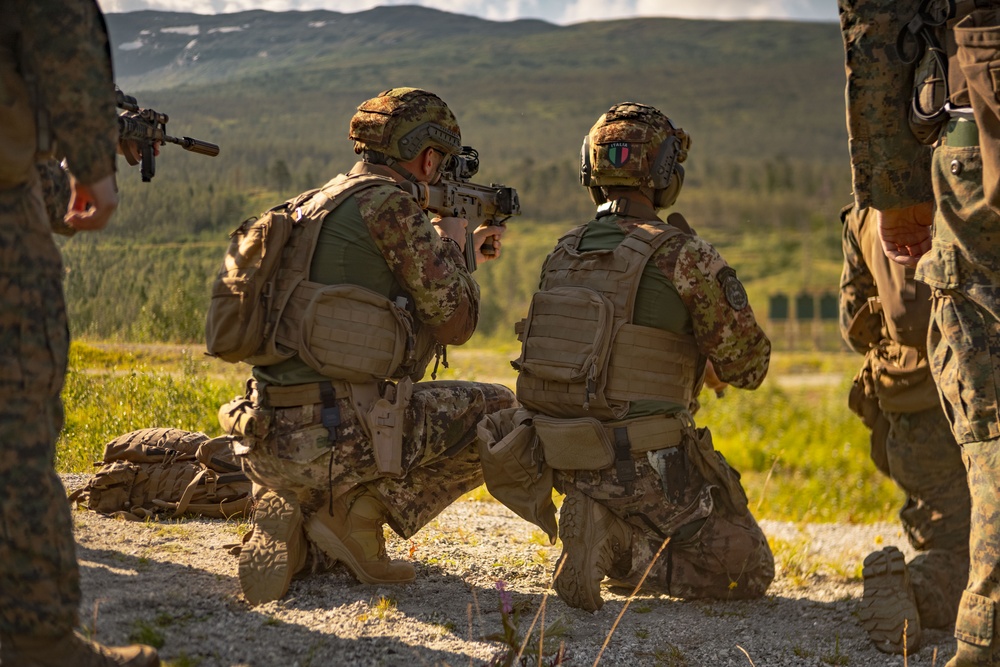 26th MEU(SOC) and San Marco Marine Brigade Master Marksmanship in Norway