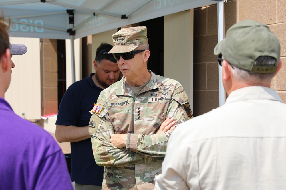 Gen. Hokanson visits Camp Grayling during Northern Strike 23