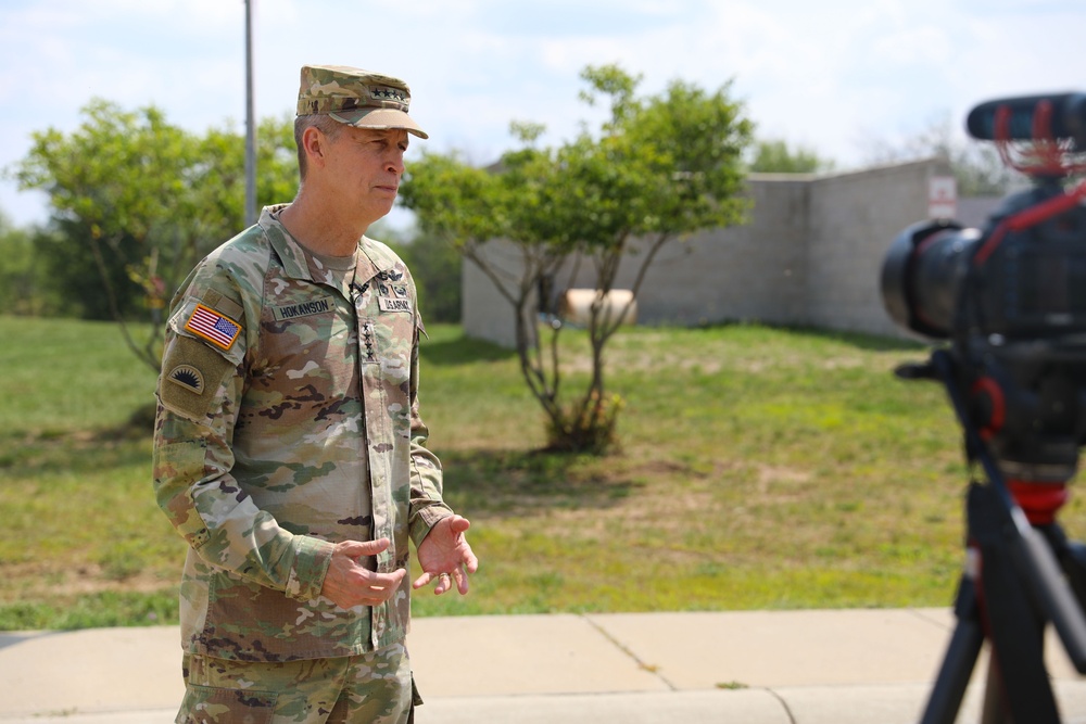 Gen. Hokanson visits Camp Grayling during Northern Strike 23