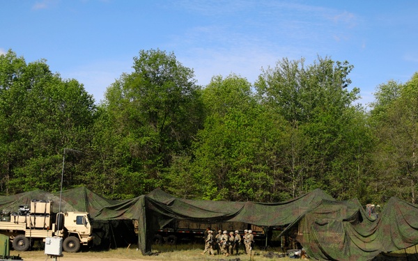 Illinois National Guard builds showers at Exercise Northern Strike 2023