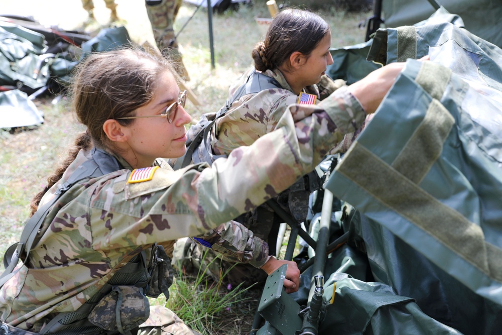 Illinois National Guard builds showers at Exercise Northern Strike 2023