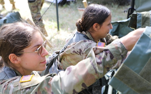 Illinois National Guard builds showers at Exercise Northern Strike 2023