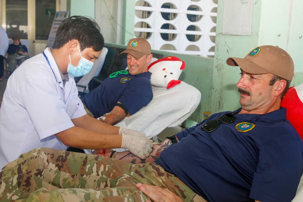 Pacific Partnership 2023: Humanitarian Assistance/Disaster Relief Team Donate Blood