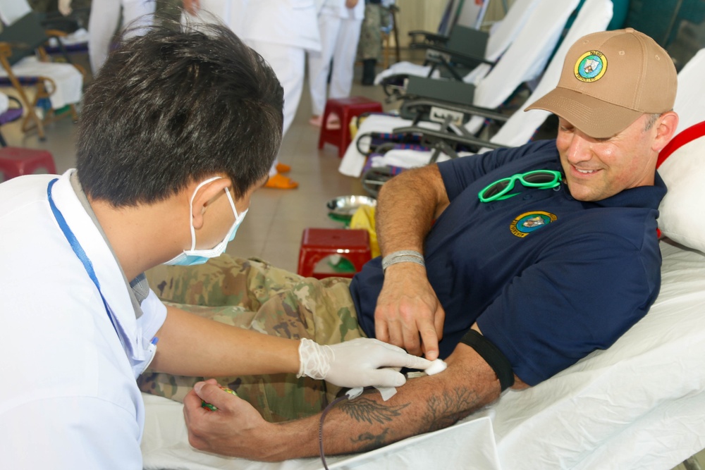 Pacific Partnership 2023: Humanitarian Assistance/Disaster Relief Team Donate Blood