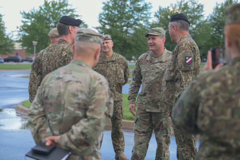 Latvian Chief of Defense Delegation tours Battle Creek ANGB