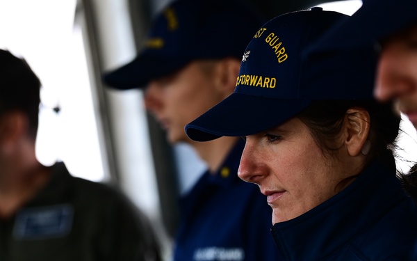 U.S. Coast Guard Cutter Forward ( WMEC 911) departs Halifax, Nova Scotia for Op Nanook