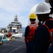 U.S. Coast Guard Cutter Forward (WMEC 911) conducts a towing exercise with the French navy