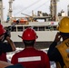 USS Ronald Reagan (CVN 76) conducts replenishment-at-sea with USNS Yukon (T-AO 202) and USNS Carl Brashear (T-AKE 7)