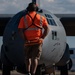 153rd Airlift Wing's MAFFS 1 launches in support of MAFFS wildfire suppression operations for Ben Harrison Fire