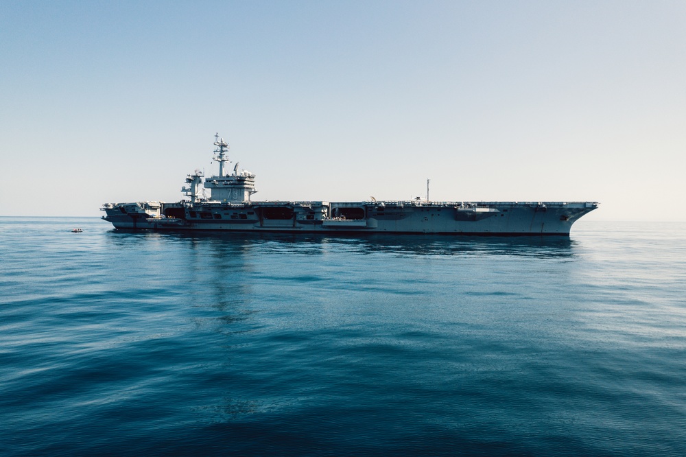 USS George Washington Conducts Swim Call