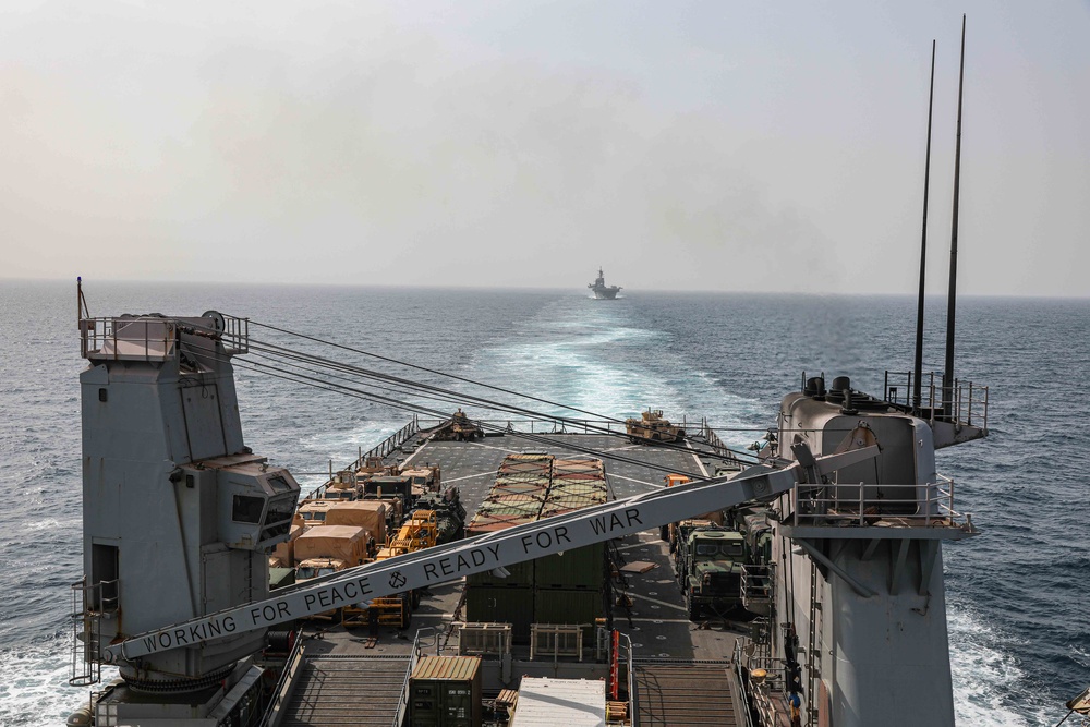 USS Carter Hall Transits the Bab Al-Mandeb Strait