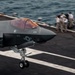 An F-35C recovers on the flight deck of USS Carl Vinson (CVN 70)