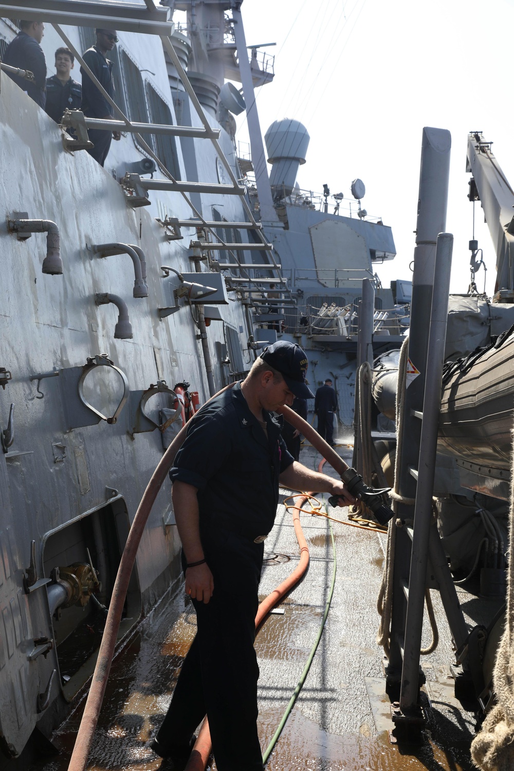 Fresh Water Washdown Onboard Ramage