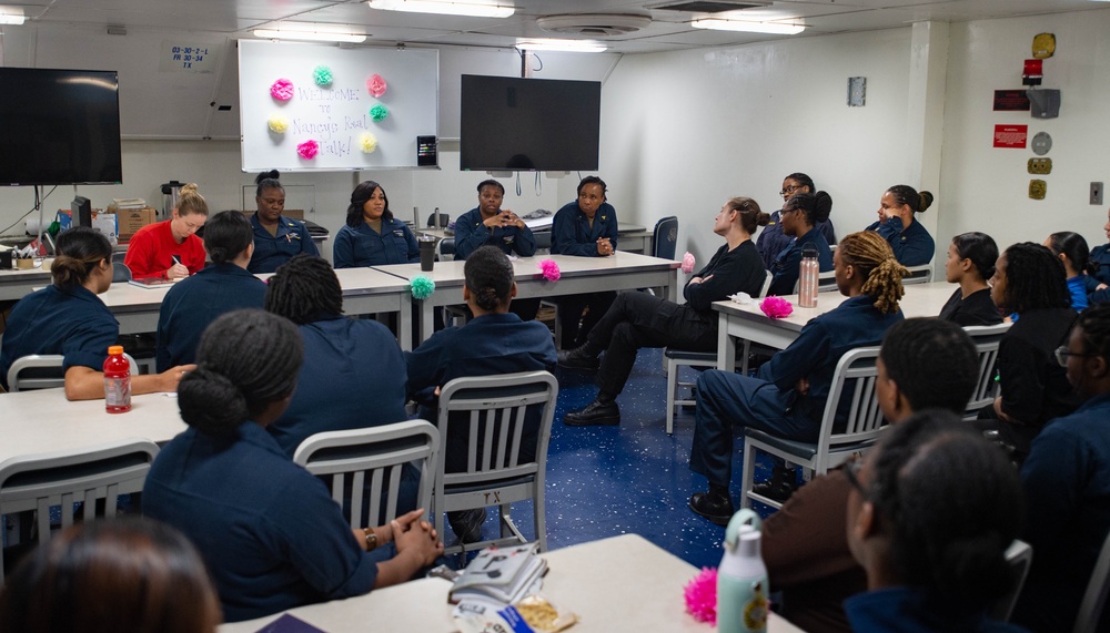 USS Ronald Reagan (CVN 76) hosts Nancy’s Real Talk