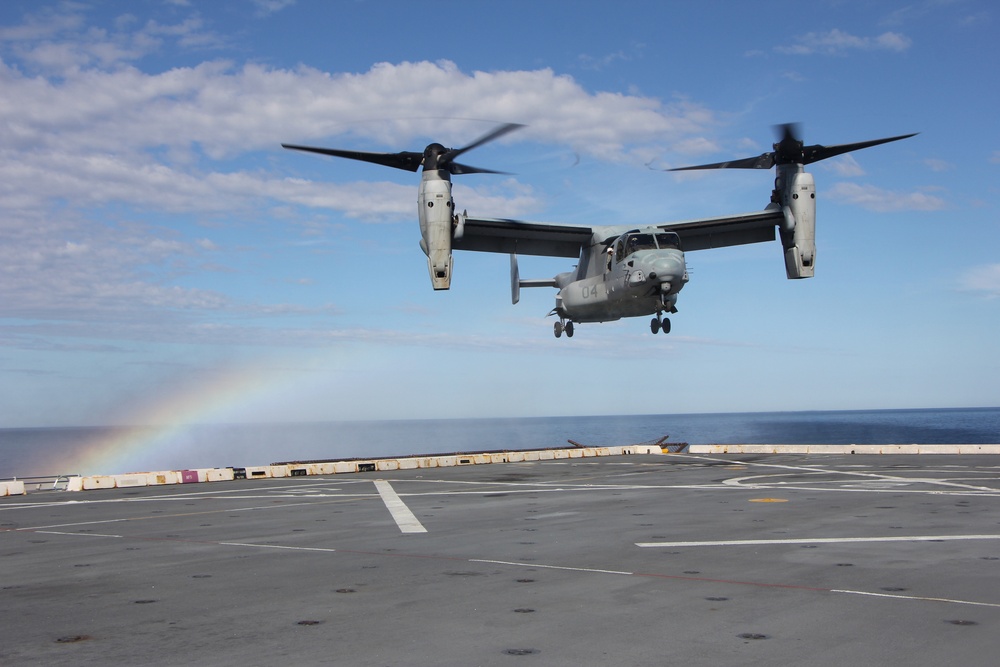 USS Mesa Verde Conducts Flight Operations