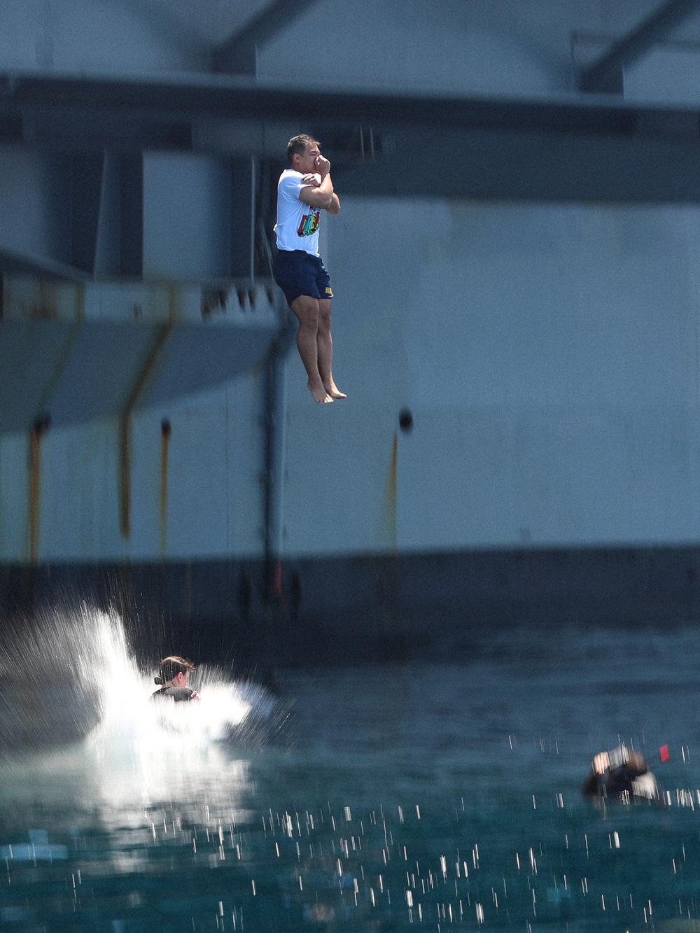 USS George Washington Conducts Swim Call