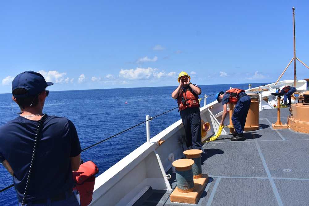 Coast Guard Cutter Resolute conducts man overboard drills