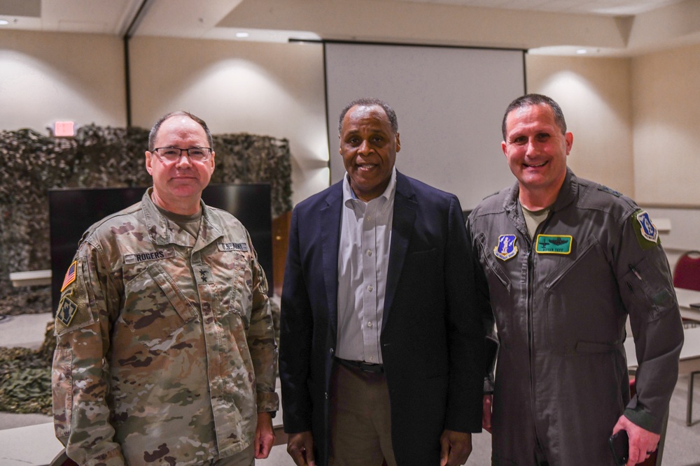 Lt. Gen. (Ret.) Michael Williamson, Sr. VP Global Business Development and Strategy, Lockheed, Visits Northern Strike 2023