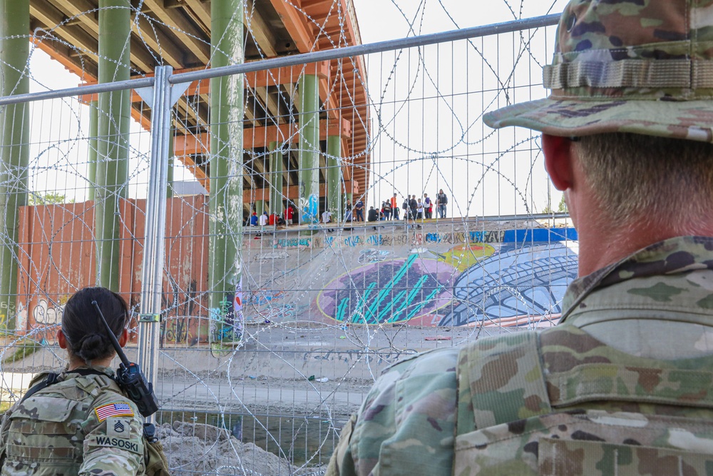 Oklahoma Guardsmen patrol border in support of Operation Lone Star