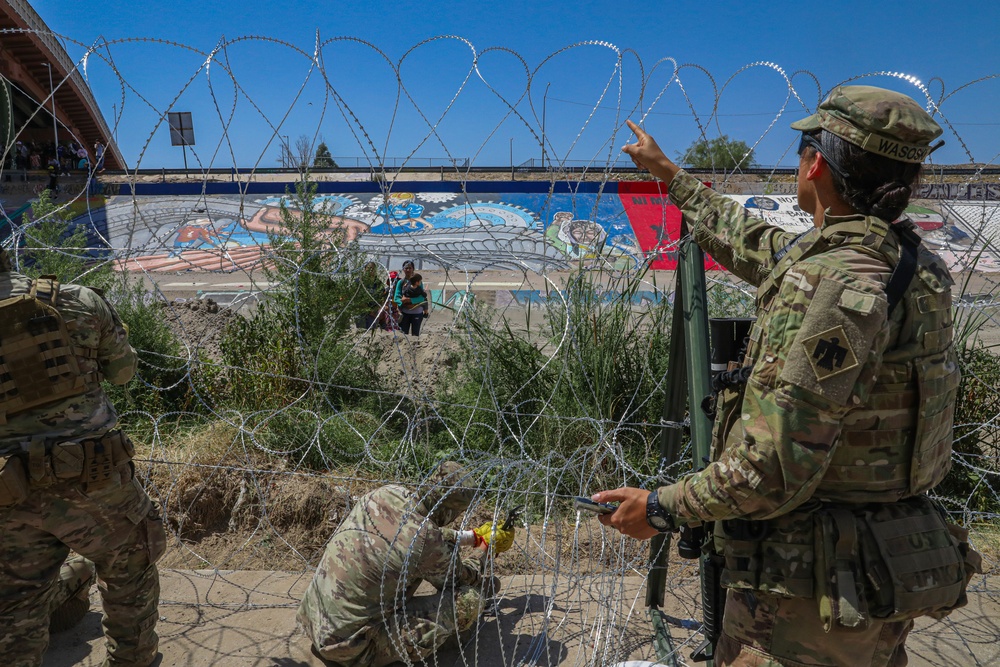 Oklahoma Guardsmen patrol border in support of Operation Lone Star