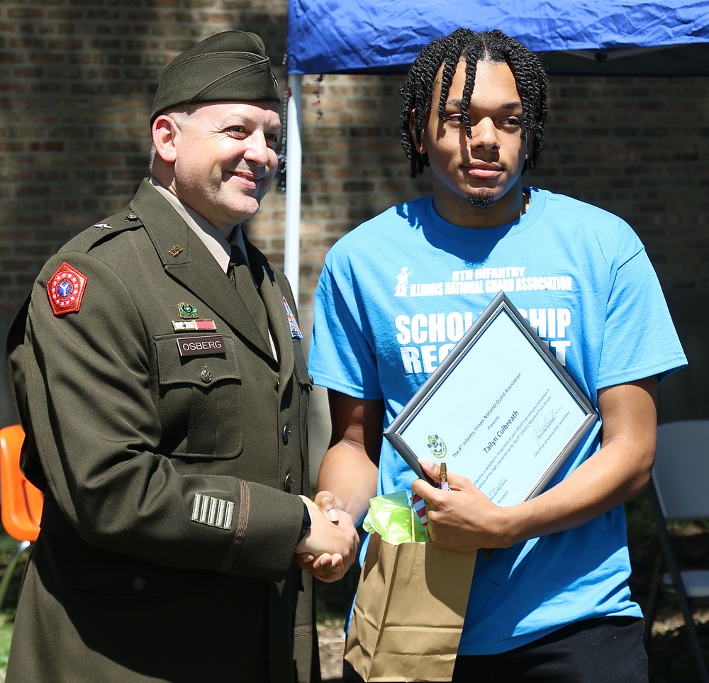 125 Years after Illinois National Guard's 8th Infantry First Deployed, Its Association Awards Scholarships to Local Youth