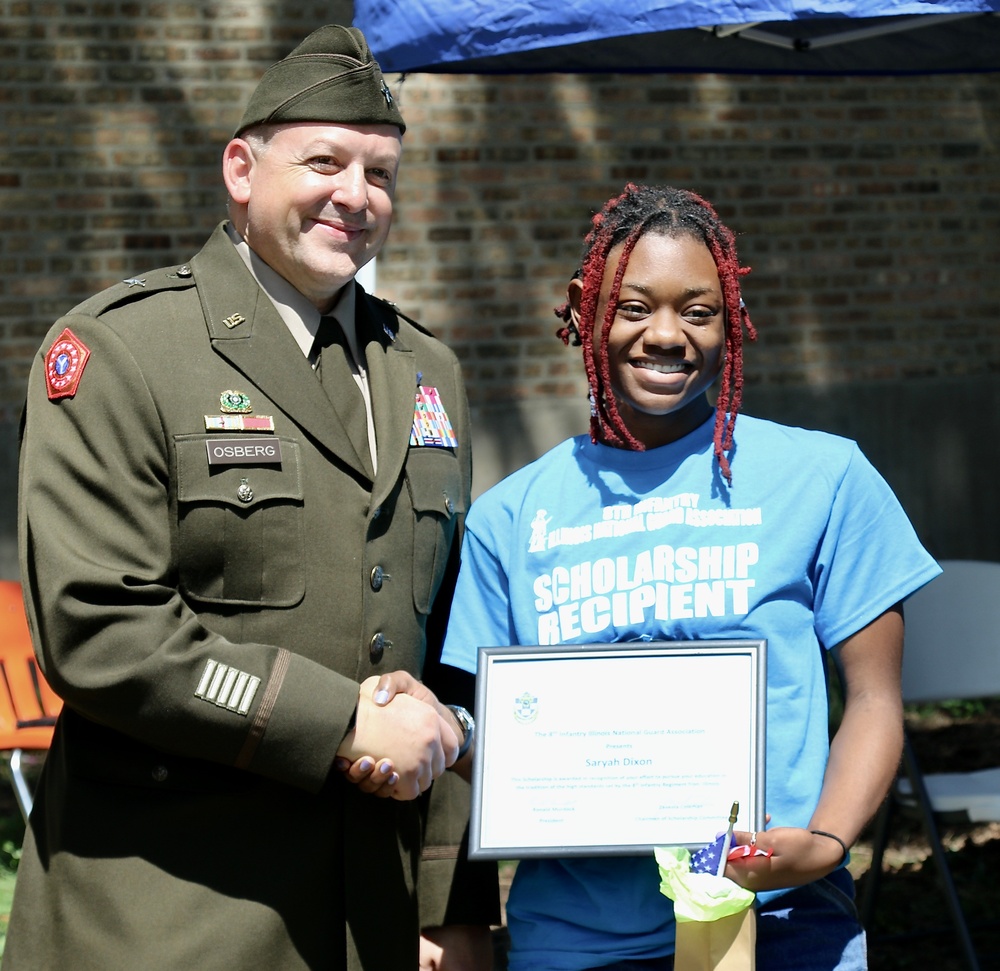 125 Years after Illinois National Guard's 8th Infantry First Deployed, Its Association Awards Scholarships to Local Youth