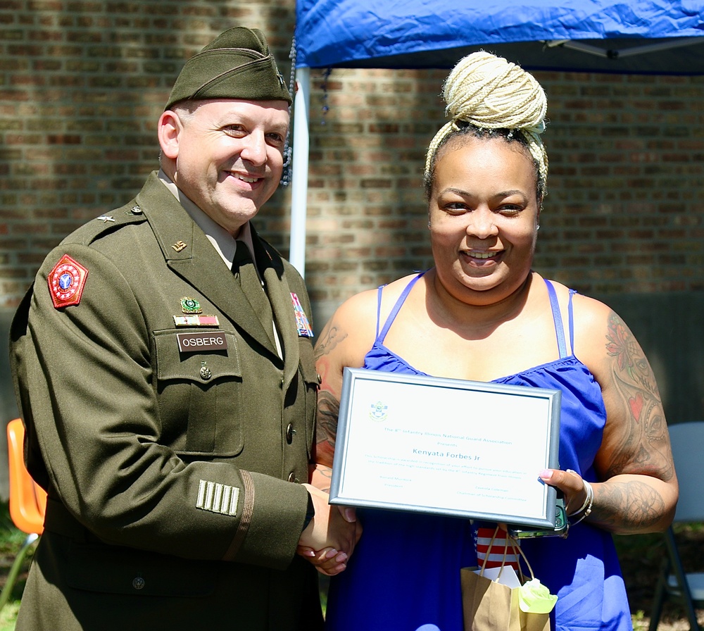 125 Years after Illinois National Guard's 8th Infantry First Deployed, Its Association Awards Scholarships to Local Youth