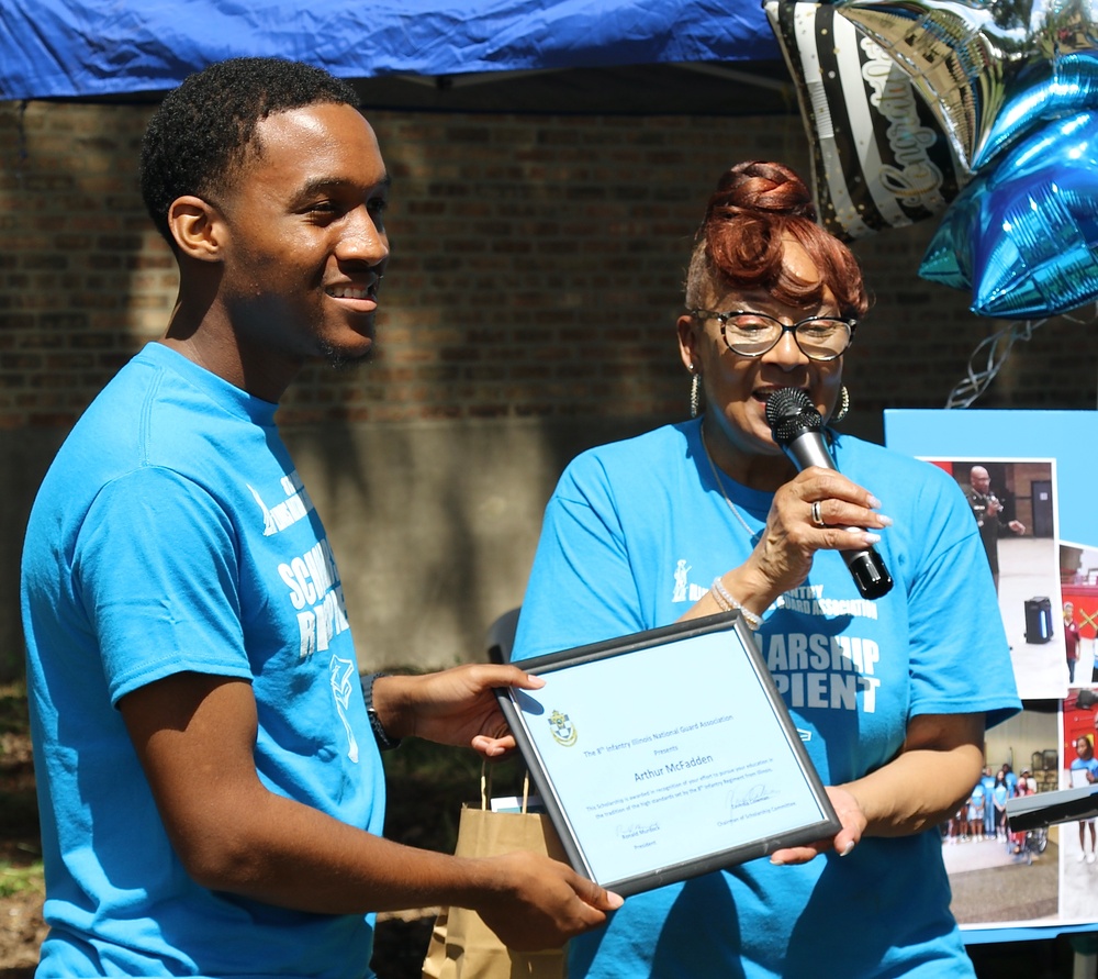 125 Years after Illinois National Guard's 8th Infantry First Deployed, Its Association Awards Scholarships to Local Youth