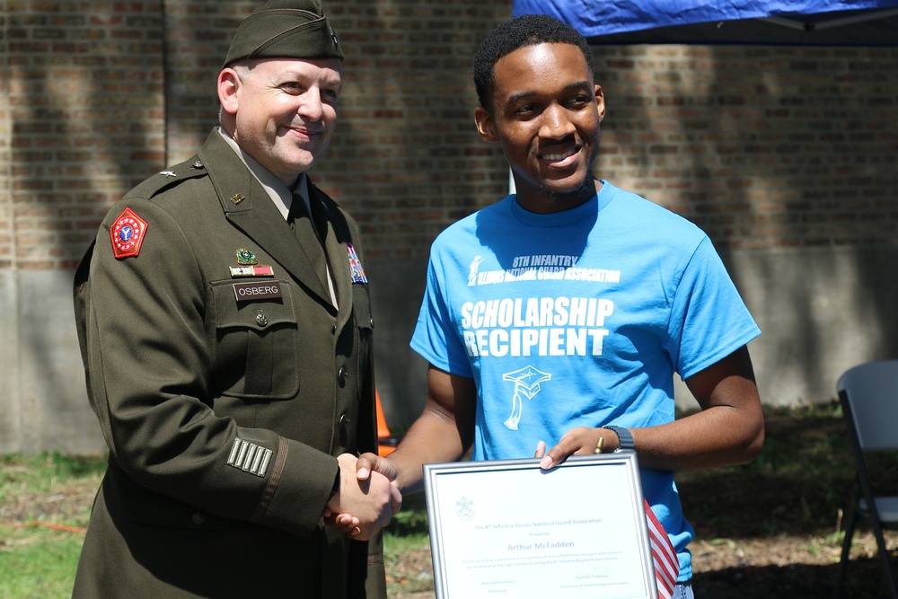 125 Years after Illinois National Guard's 8th Infantry First Deployed, Its Association Awards Scholarships to Local Youth