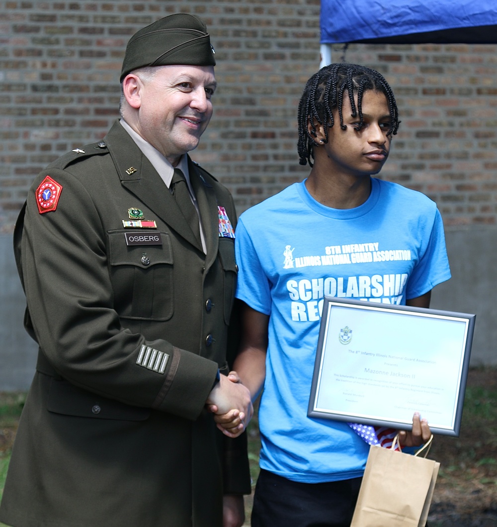 125 Years after Illinois National Guard's 8th Infantry First Deployed, Its Association Awards Scholarships to Local Youth