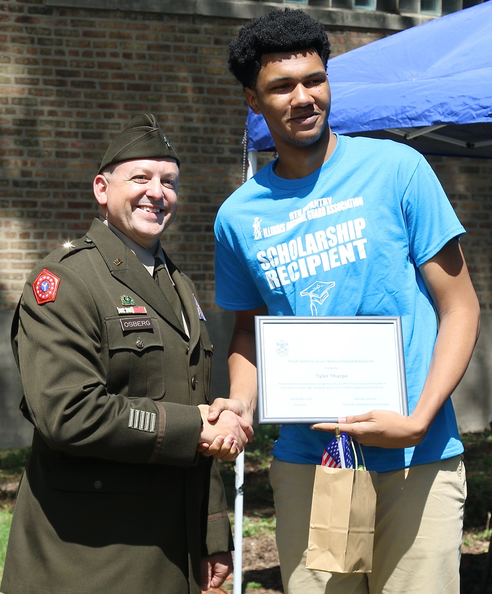 125 Years after Illinois National Guard's 8th Infantry First Deployed, Its Association Awards Scholarships to Local Youth