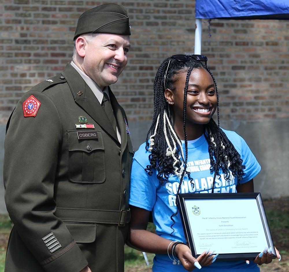 125 Years after Illinois National Guard's 8th Infantry First Deployed, Its Association Awards Scholarships to Local Youth