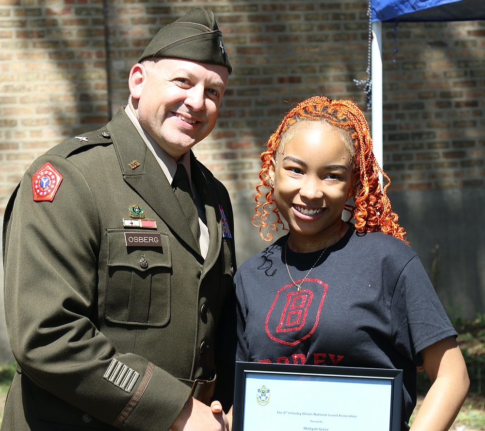 125 Years after Illinois National Guard's 8th Infantry First Deployed, Its Association Awards Scholarships to Local Youth