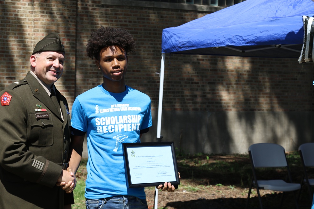 125 Years after Illinois National Guard's 8th Infantry First Deployed, Its Association Awards Scholarships to Local Youth