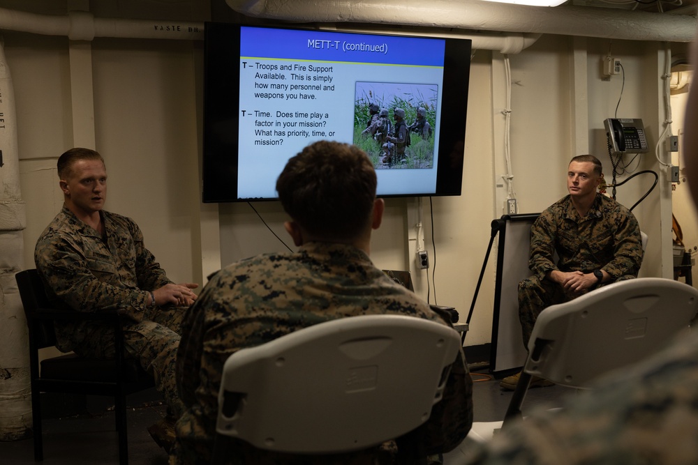 Corporal's Course Aboard The USS Greenbay