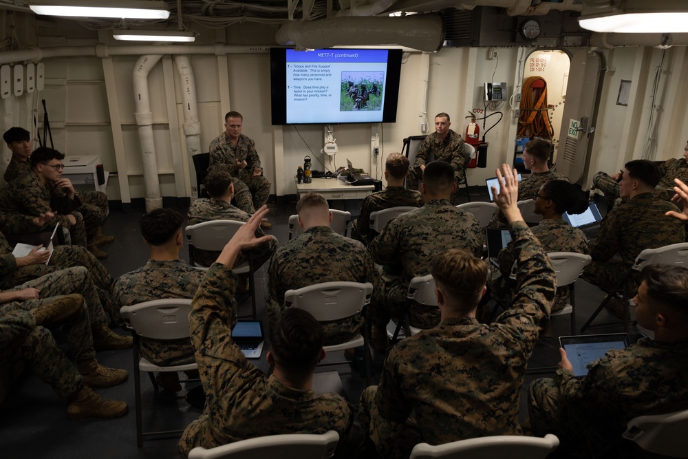 Corporal's Course Aboard The USS Greenbay