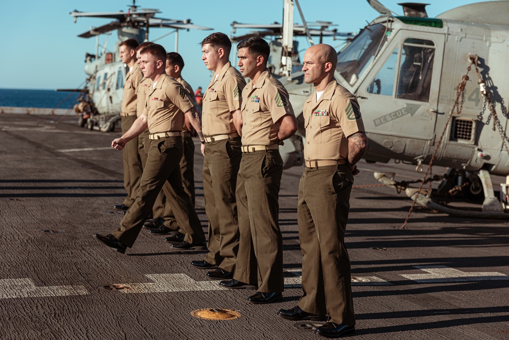 Corporal’s Course Graduation aboard USS Green Bay