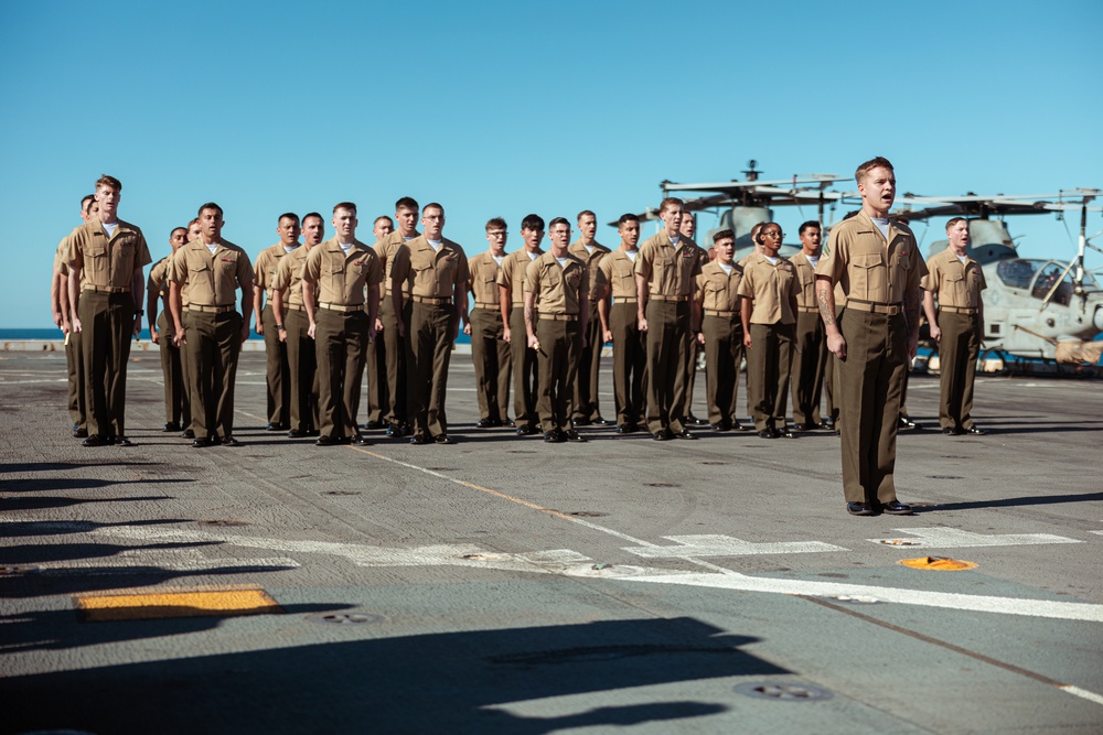 Corporal’s Course Graduation aboard USS Green Bay