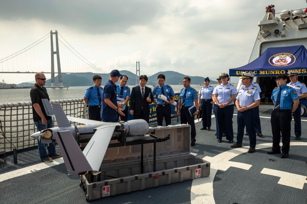 Korea Coast Guard Members Tour USCG Munro