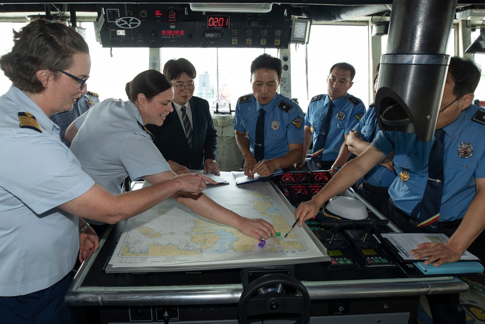 US and Korea Coast Guards Plan At-Sea Engagement Onboard USCG Munro