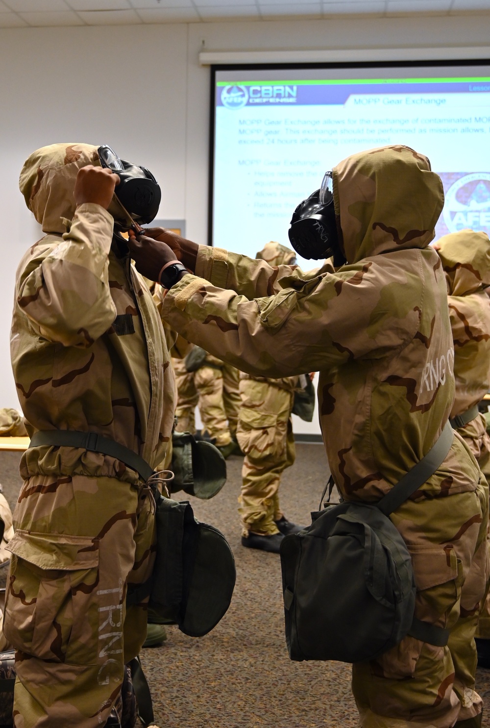 165th Airlift Wing conducts CBRN training