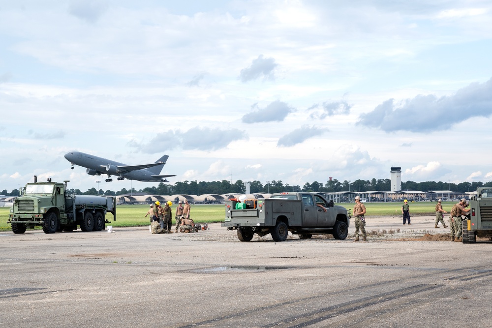 US Navy, Marines train at Seymour Johnson AFB during LSE 2023