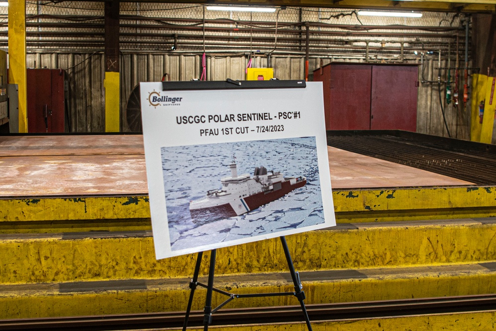 Coast Guard cuts first prototype unit for Polar Security Cutter