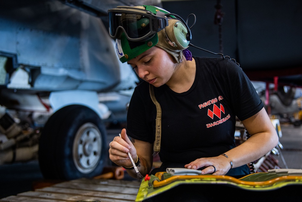 DVIDS - Images - USS Ronald Reagan (CVN 76) Sailors perform daily ...