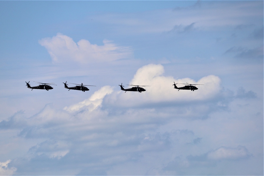 Wisconsin National Guard's 1st Battalion, 147th Aviation Regiment supports airshow 'dress rehearsal' event at Fort McCoy