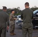 Marines with Marine Heavy Helicopter Squadron (HMH) 461 arrive at Marine Corps Outlying Landing Field Oak Grove