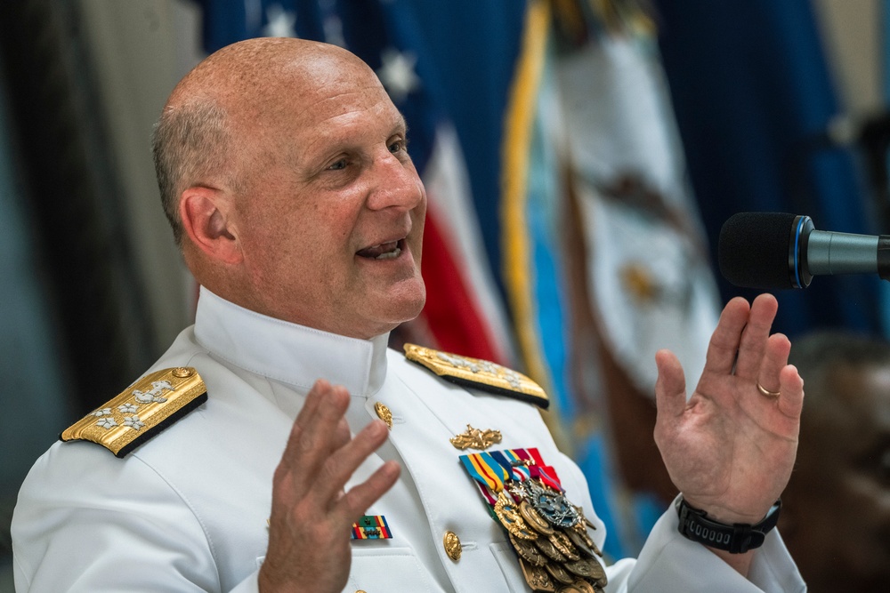 14 AUG 23 | SECDEF Provides Remarks at Chief of Naval Operations Relinquishment of Office Ceremony