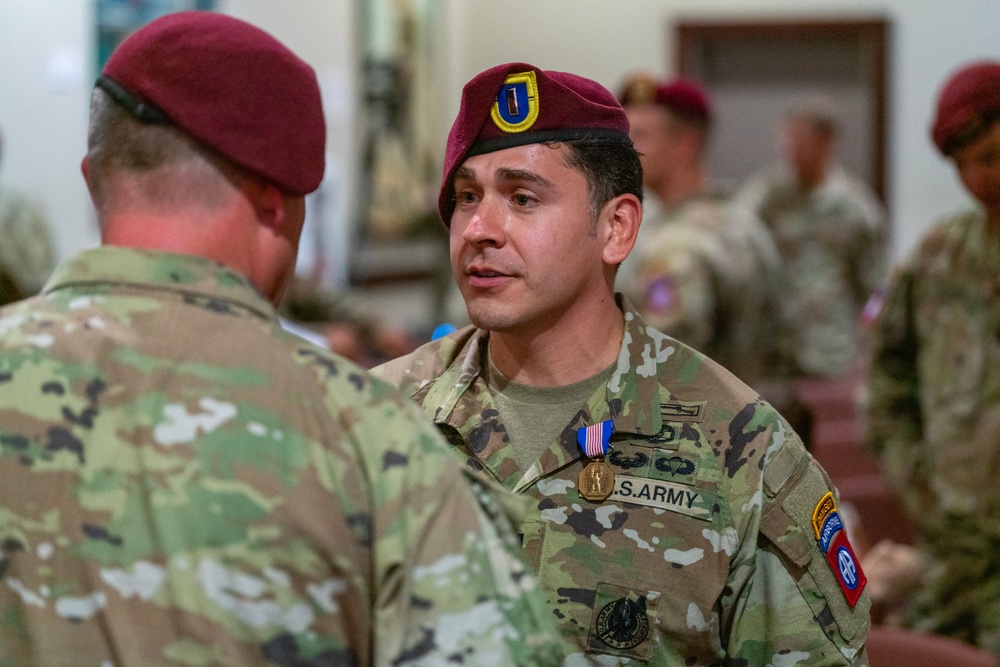 Paratrooper Receives the Soldier's Medal