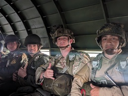 SATMO Soldier remembers WWII heroes with D-Day jump