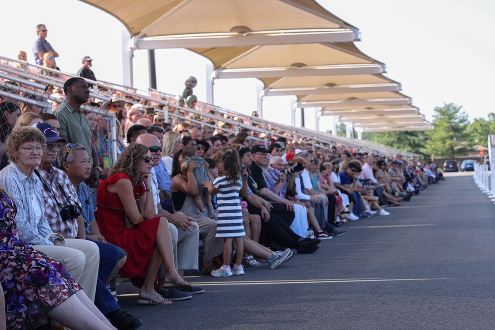 Lima Company Seniors Graduate on Officer Candidate School parade deck